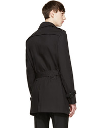 schwarzer Trenchcoat von Burberry