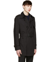 schwarzer Trenchcoat von Burberry