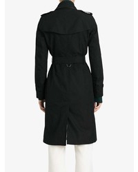 schwarzer Trenchcoat von Burberry