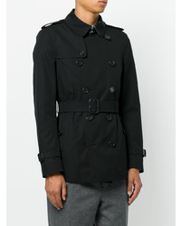 schwarzer Trenchcoat von Burberry