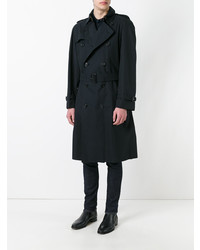 schwarzer Trenchcoat von Burberry