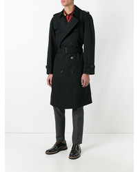 schwarzer Trenchcoat von Burberry