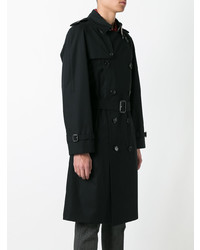 schwarzer Trenchcoat von Burberry