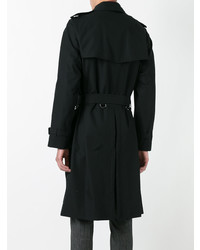 schwarzer Trenchcoat von Burberry