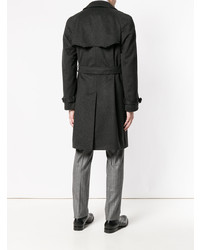 schwarzer Trenchcoat von Corneliani