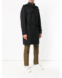 schwarzer Trenchcoat von Burberry