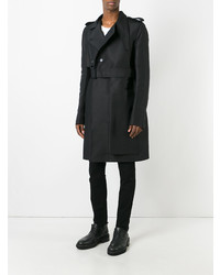 schwarzer Trenchcoat von Rick Owens