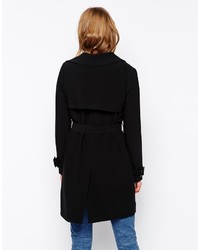 schwarzer Trenchcoat von Oasis