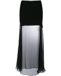 schwarzer Tüll Maxirock von Givenchy
