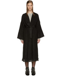 schwarzer Tweed Mantel von Isabel Marant