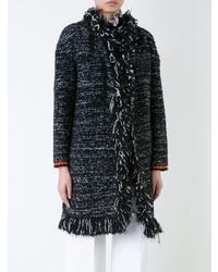 schwarzer Tweed Mantel von Giambattista Valli