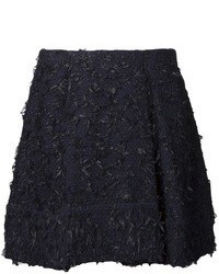 schwarzer Tweed Minirock