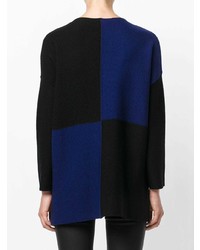 schwarzer und blauer Oversize Pullover von Pierantoniogaspari