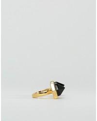 schwarzer und goldener Ring von CC Skye
