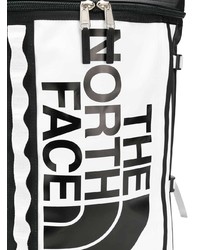 schwarzer und weißer bedruckter Leder Rucksack von The North Face