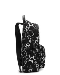 schwarzer und weißer bedruckter Nylon Rucksack von Dolce and Gabbana