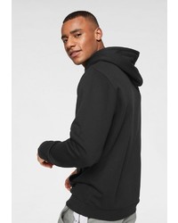 schwarzer und weißer bedruckter Pullover mit einem Kapuze von adidas Originals