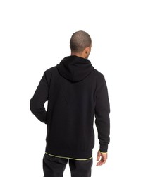 schwarzer und weißer bedruckter Pullover mit einem Kapuze von DC Shoes