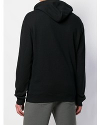 schwarzer und weißer bedruckter Pullover mit einem Kapuze von McQ Alexander McQueen