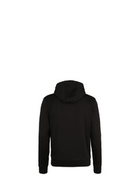 schwarzer und weißer bedruckter Pullover mit einem Kapuze von New Era