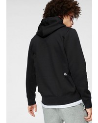 schwarzer und weißer bedruckter Pullover mit einem Kapuze von Nike SB