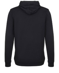 schwarzer und weißer bedruckter Pullover mit einem Kapuze von Shine Original