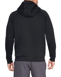 schwarzer und weißer bedruckter Pullover mit einem Kapuze von Under Armour