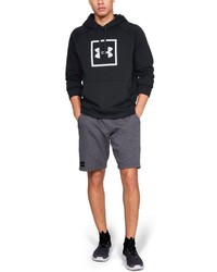 schwarzer und weißer bedruckter Pullover mit einem Kapuze von Under Armour