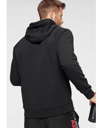 schwarzer und weißer bedruckter Pullover mit einem Kapuze von Under Armour