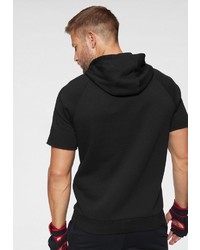 schwarzer und weißer bedruckter Pullover mit einem Kapuze von Under Armour