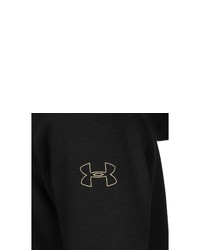 schwarzer und weißer bedruckter Pullover mit einem Kapuze von Under Armour