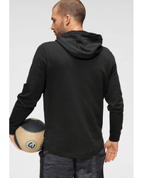 schwarzer und weißer bedruckter Pullover mit einem Kapuze von Under Armour