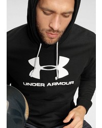 schwarzer und weißer bedruckter Pullover mit einem Kapuze von Under Armour
