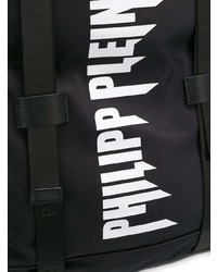 schwarzer und weißer bedruckter Rucksack von Philipp Plein