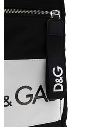 schwarzer und weißer bedruckter Rucksack von Dolce & Gabbana