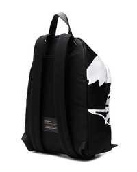 schwarzer und weißer bedruckter Rucksack von Givenchy