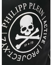 schwarzer und weißer bedruckter Rucksack von Philipp Plein