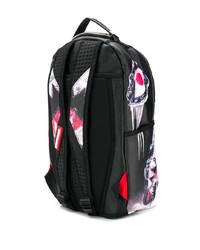 schwarzer und weißer bedruckter Rucksack von Sprayground