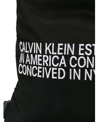 schwarzer und weißer bedruckter Rucksack von Calvin Klein 205W39nyc