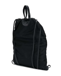 schwarzer und weißer bedruckter Rucksack von Calvin Klein 205W39nyc