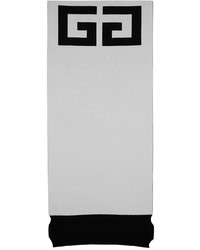 schwarzer und weißer bedruckter Schal von Givenchy