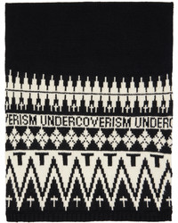 schwarzer und weißer bedruckter Schal von Undercoverism