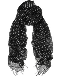 schwarzer und weißer gepunkteter Schal von Chan Luu