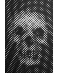 schwarzer und weißer gepunkteter Schal von Alexander McQueen