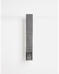 schwarzer und weißer gepunkteter Schal von Reclaimed Vintage