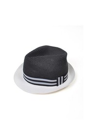 schwarzer und weißer Hut