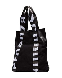schwarzer und weißer Leder Rucksack von Proenza Schouler