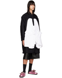 schwarzer und weißer Mantel von Simone Rocha