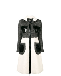 schwarzer und weißer Mantel von Elisabetta Franchi