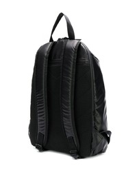 schwarzer und weißer Nylon Rucksack von Diesel